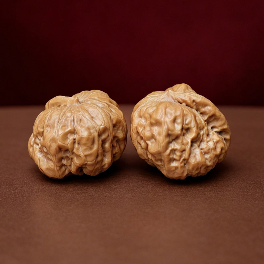 The "Miniature Crystal Frog Smooth Sailing" (Xiu Zhen Shui Jing Wa Yi Fan) Exhibition-Grade Collector's Pair | 33.0mm x 35.0mm | YX-E-050529