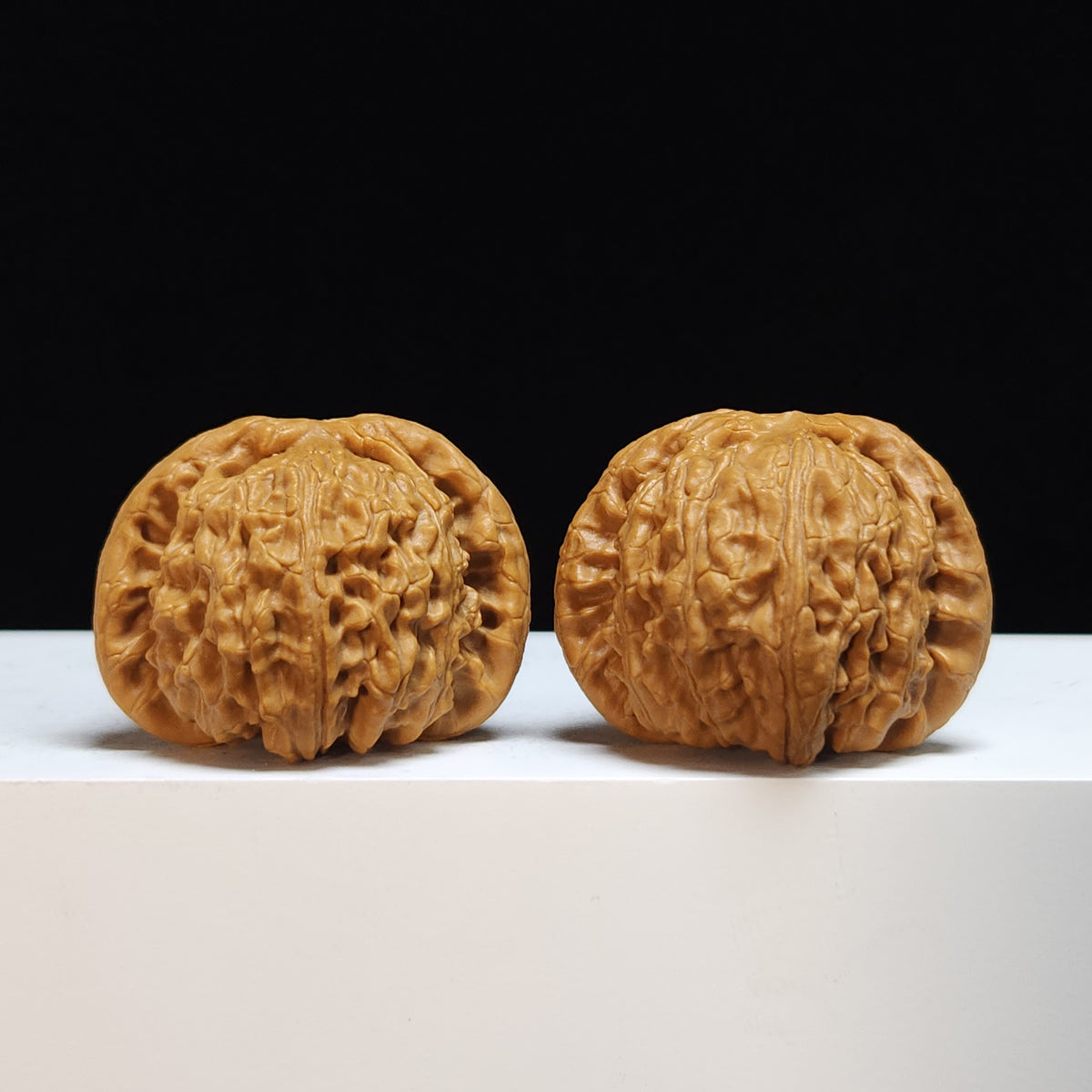 The "Sunken-Crown White Lion" Men Jian Bai Shi Zi Collector Pair | SS-Grade Masterpiece Tier | 41.0mm x 39.0mm | BSZ-SS-005369