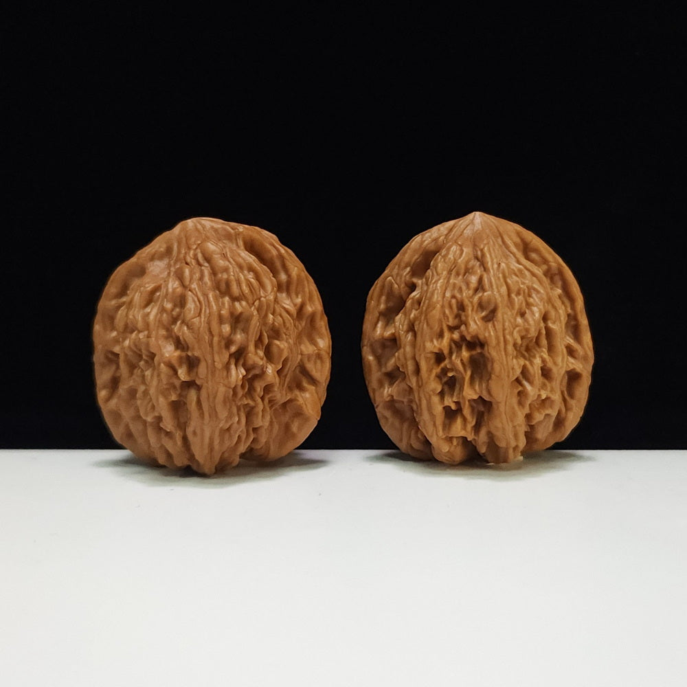 The "Wheat Ear Tiger Head Pocket Play" (Mai Sui Hu Tou Shou Nian) Premium Symmetrical Pair | 35.0mm x 34.0mm | HT-AA-009663