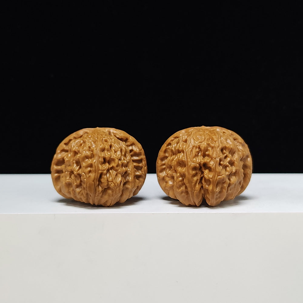 The "Sunken-Crown White Lion" Men Jian Bai Shi Zi Collector Pair | S-Grade Investment Tier | 39.0mm x 39.0mm | BSZ-S-003372