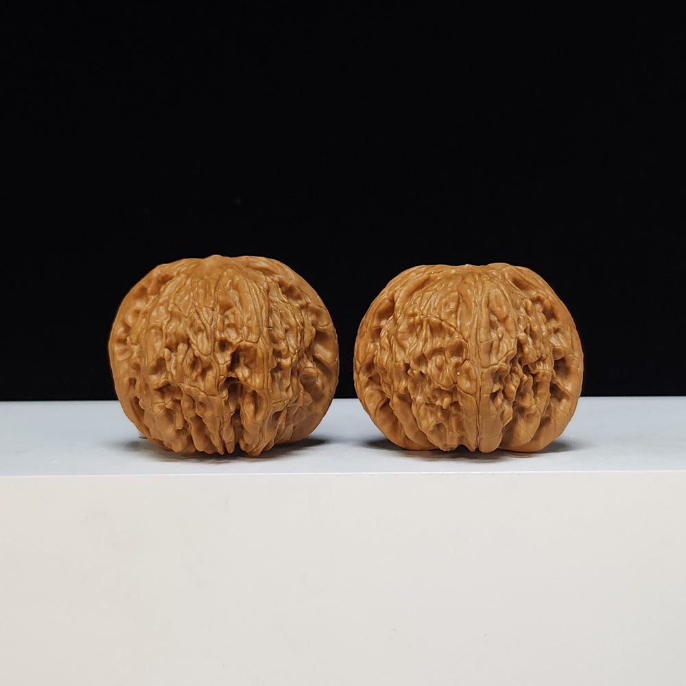 The "Sunken-Crown White Lion" Men Jian Bai Shi Zi Collector Pair | S-Grade Investment Tier | 42.0mm x 40.0mm | BSZ-S-013495