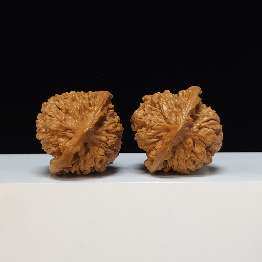 The "Qilin Texture" Qi Lin Wen Lion's Head Collector Pair | SS-Grade Masterpiece Tier | 46.0mm x 44.0mm | SZ-SS-014487