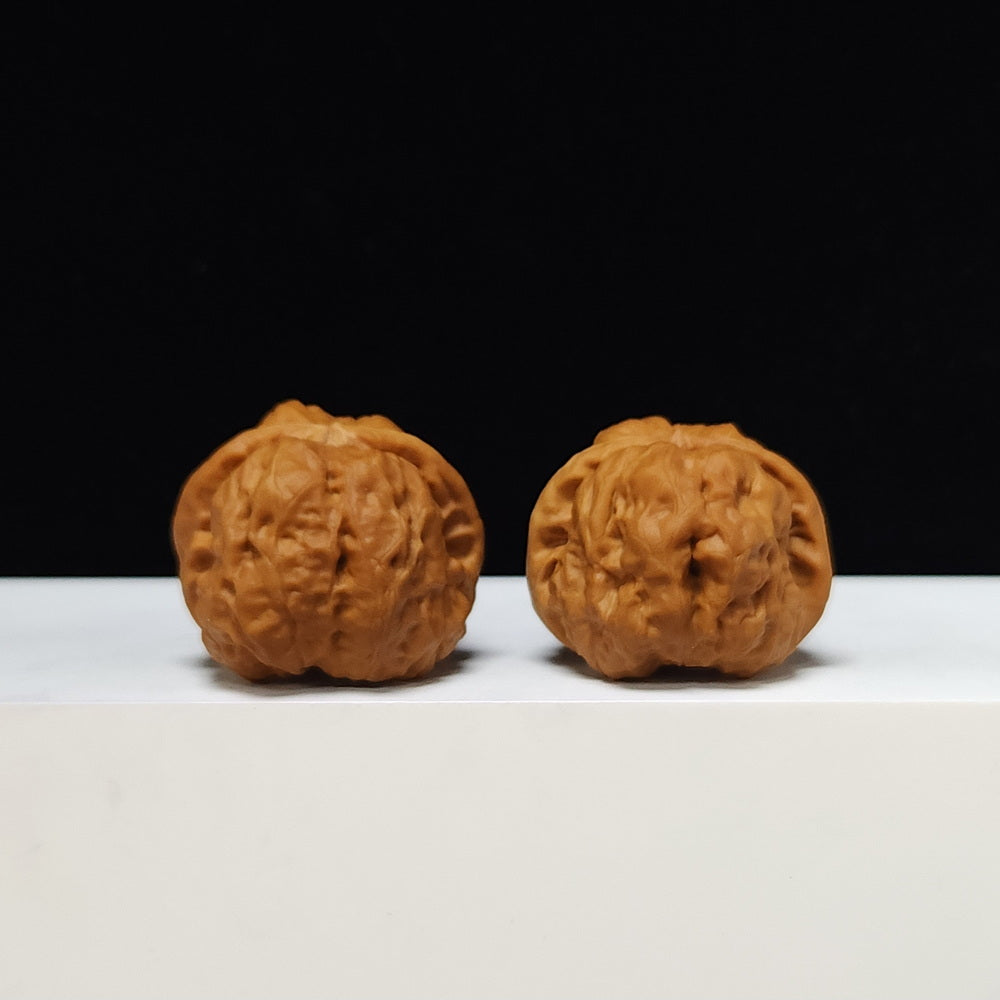 The "Red Shell Toad Head" (Hong Ke Ha Ma Tou) Ultimate Symmetrical Pair | 41.0mm x 42.0mm | HMT-SS-001508