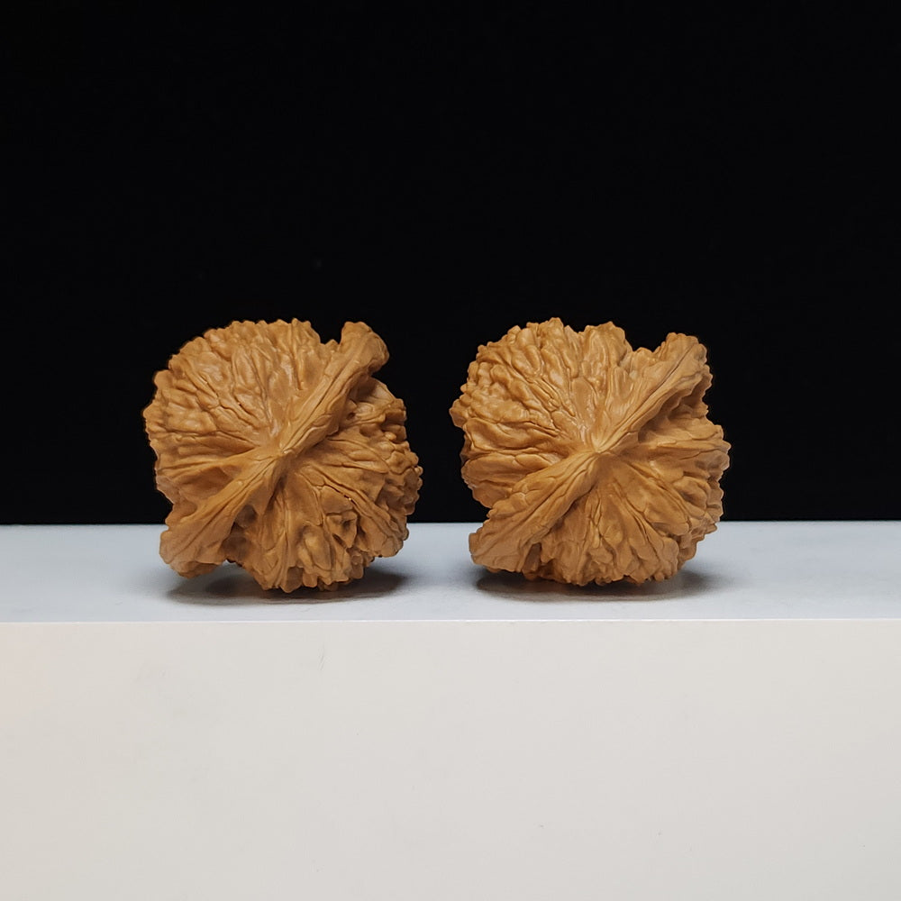 The "Spherical Round" Bai Shi Zi Lion's Head Pair | SS-Grade Masterpiece Tier | 44.0mm x 42.0mm | BSZ-SS-012496