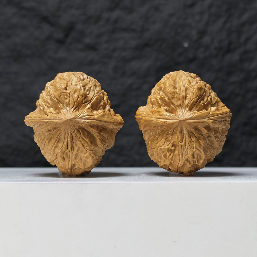 "Pumpkin Dun" Nan Gua Dun SZ-SS-019506 Masterpiece Wenwan Walnuts Pair | 44.0mm x 47.0mm | SZ-SS-019506