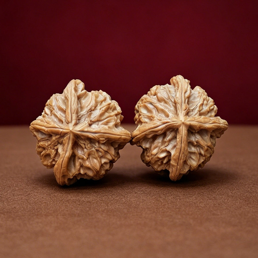 The "Imperial Jade Seal 4-Ridge X-Men" (Yu Xi Si Leng X Zhan Jing) Rare Genetic Mutation Symmetrical Pair | 41.0mm x 43.0mm | YX-E-049528
