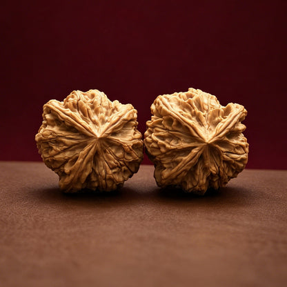 The "Imperial Jade Seal 3-Ridge" Premium Symmetrical Collector's Pair | 42.0mm x 41.0mm | YX-E-091772