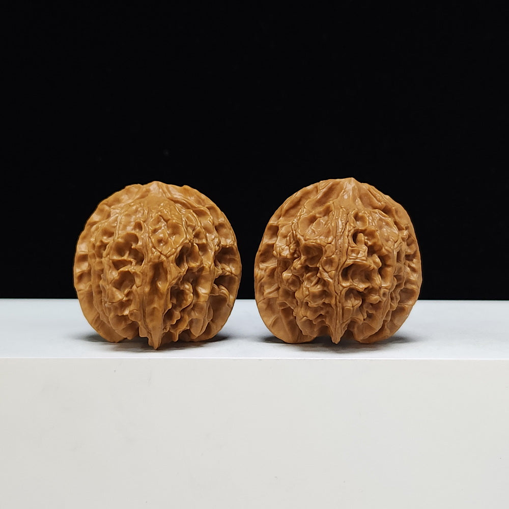 The "Apple Orchard" Ping Guo Yuan Lion's Head Collector Pair | S-Grade Investment Tier | 40.0mm x 38.0mm | PGY-S-001043