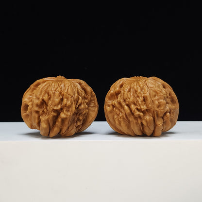 The "Huakun Dragon" SS‑Grade Mighty Veneer Master Pair | Distinct Vein‑Dominant Wenwan Curiosity | 46.0mm x 44.0mm | SZ‑SS‑012473