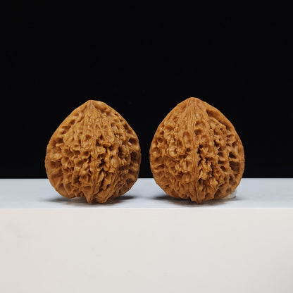 The "Peach Heart Tiger Head King" (Tao Xin Hutou Wang) Premium Symmetrical Collector's Pair | 42.0mm x 38.0mm | HT-SS-004477