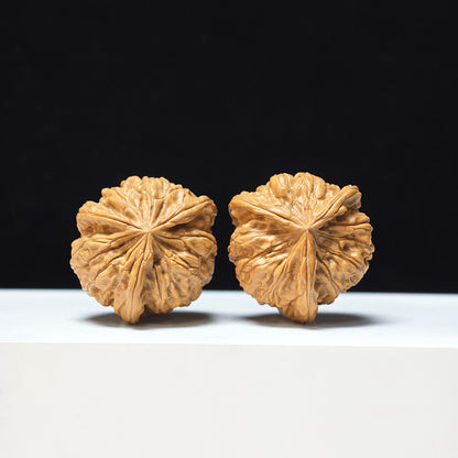 The "Imperial Jade Seal Owl Three-Ribbed" Yu Xi Mao Tou Ying San Leng Exotic Collector Pair | Rare Form Tier | 38.0mm x 38.0mm | YX-E-155859