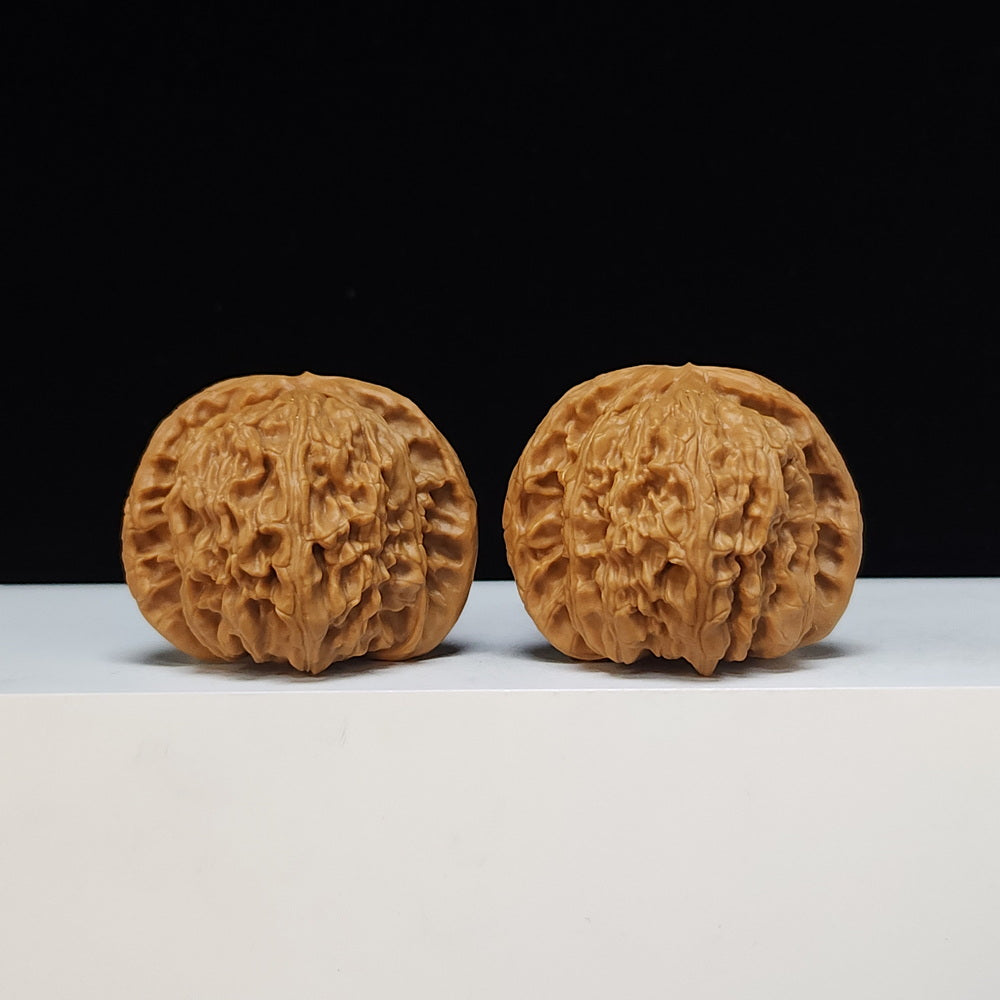 The "Spherical Round" Bai Shi Zi Lion's Head Pair | SS-Grade Masterpiece Tier | 44.0mm x 42.0mm | BSZ-SS-012496