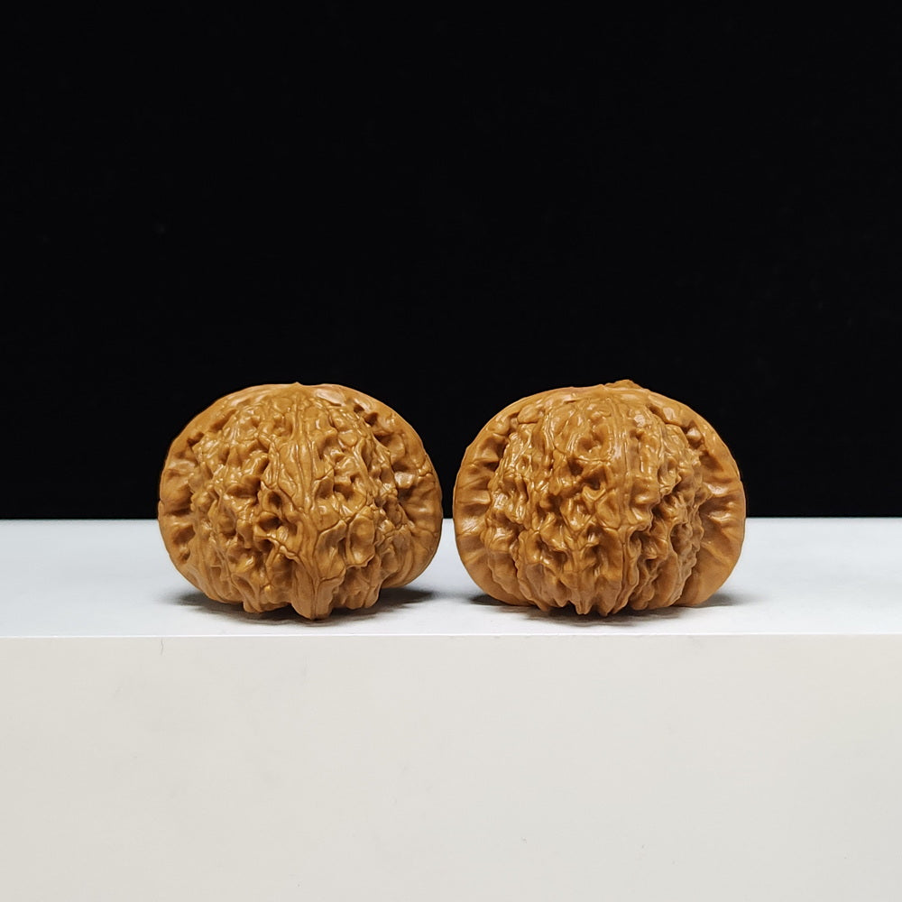 The "Sunken-Crown White Lion" Men Jian Bai Shi Zi Collector Pair | S-Grade Investment Tier | 39.0mm x 39.0mm | BSZ-S-003372