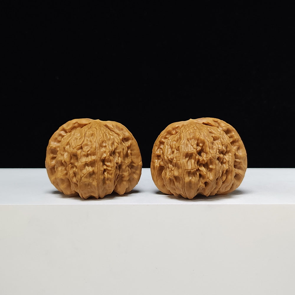 The "Sunken-Crown White Lion" Men Jian Bai Shi Zi Collector Pair | S-Grade Investment Tier | 42.0mm x 38.0mm | BSZ-S-005374