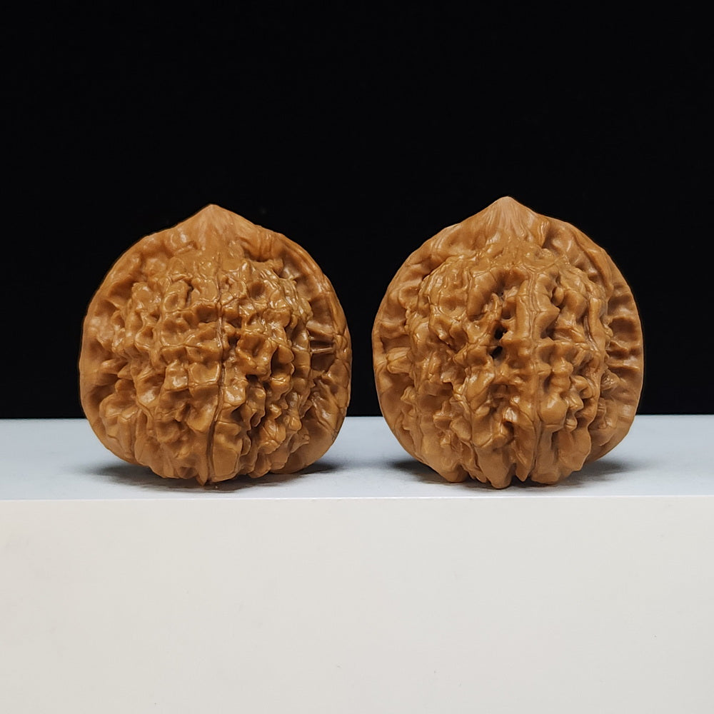 The "Qilin Texture" Qi Lin Wen Lion's Head Collector Pair | SS-Grade Masterpiece Tier | 46.0mm x 44.0mm | SZ-SS-014487