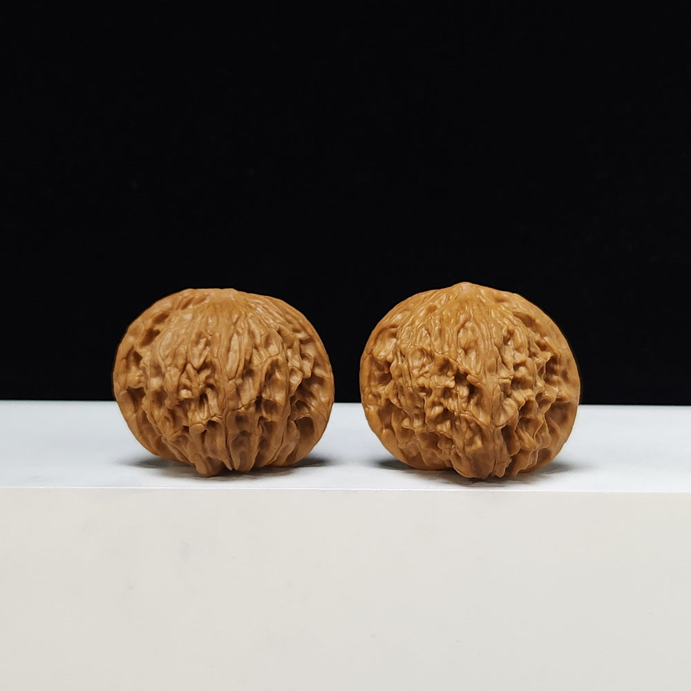 The "Millstone" Mo Pan Lion's Head Collector Pair | S-Grade Investment Tier | 41.0mm x 36.0mm | MP-S-001003