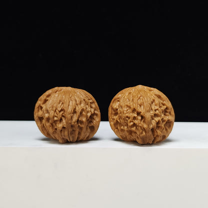 The "Millstone" Mo Pan Lion's Head Collector Pair | S-Grade Investment Tier | 41.0mm x 36.0mm | MP-S-001003