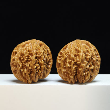 The "Beijing Chicken Heart Zuo Shan Diao" (Beijing Ji Xin Zuo Shan Diao) Exhibition-Grade Masterpiece Pair | 50.0mm x 47.0mm | JX-SS-001449