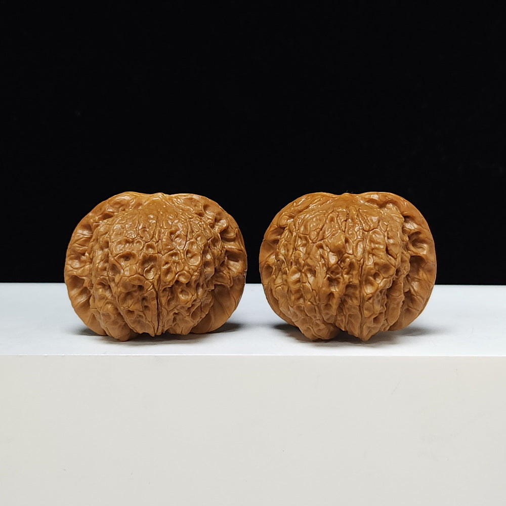 The "Blood Qilin" Xue Qi Lin Lion's Head Collector Pair | S-Grade Investment Tier | 44.0mm x 40.0mm | SZ-S-011201