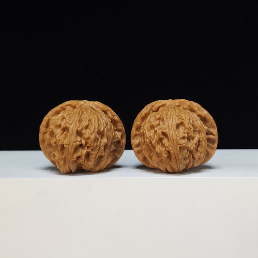 The "Spherical Round" Bai Shi Zi Lion's Head Pair | SS-Grade Masterpiece Tier | 42.0mm x 44.0mm | BSZ-SS-009490