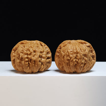 The "Sunken-Crown White Lion" Men Jian Bai Shi Zi Collector Pair | SS-Grade Masterpiece Tier | 41.0mm x 39.0mm | BSZ-SS-005369