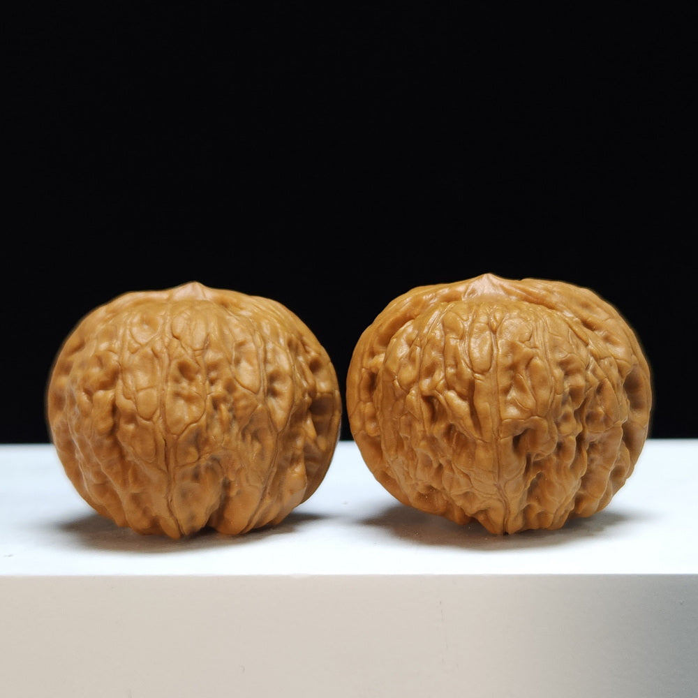 The "Qianlong Millstone" (Qianlong Mopan) Imperial Exhibition-Grade Symmetrical Pair | 38.0mm x 38.0mm | MP-SS-006465