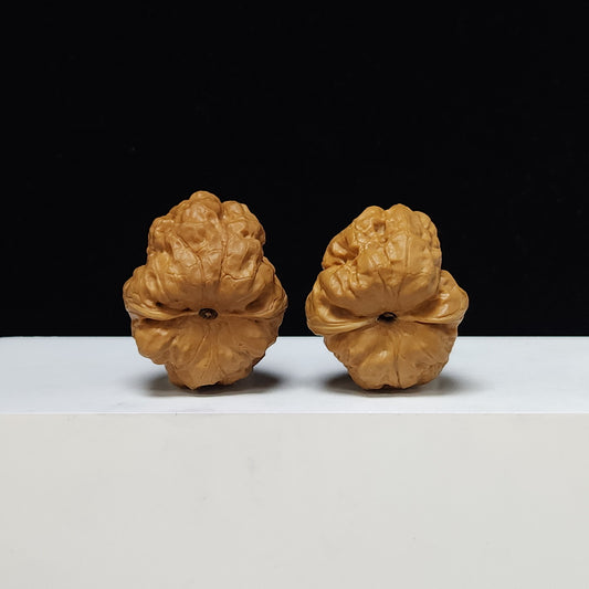 The "Beijing Ancient Toad Lion Head" (Beijing Gu Chan) Gallery-Tier Symmetrical Masterpiece Pair | 36.0mm x 43.0mm | SZ-SSS-009818