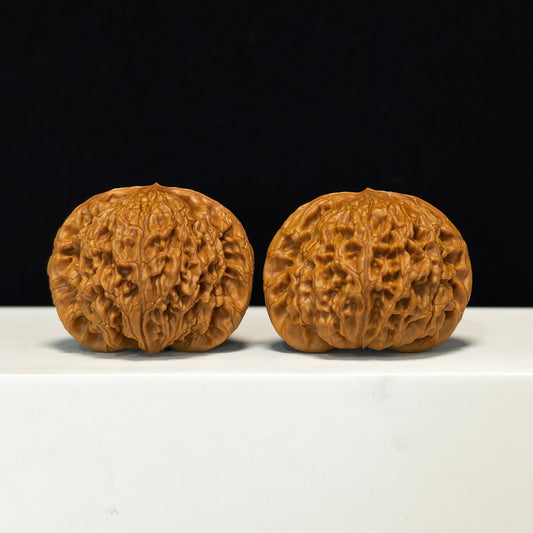 The "Water Dragon Grain" SSS-Grade Surging Vein Master Pair | Leisure Hand Play & Art Collection Option | 46.0mm x 40.0mm | SZ-SSS-004808