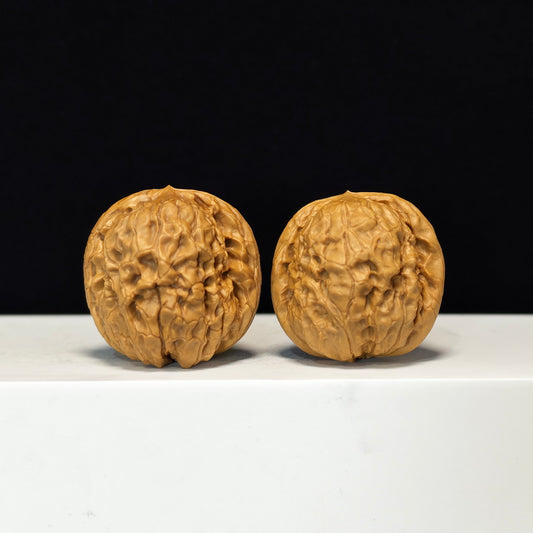The "Oracle Bone Script" (Jiaguwen) Gallery-Tier Symmetrical Masterpiece Pair | 41.0mm x 40.0mm | JGW-SSS-001816