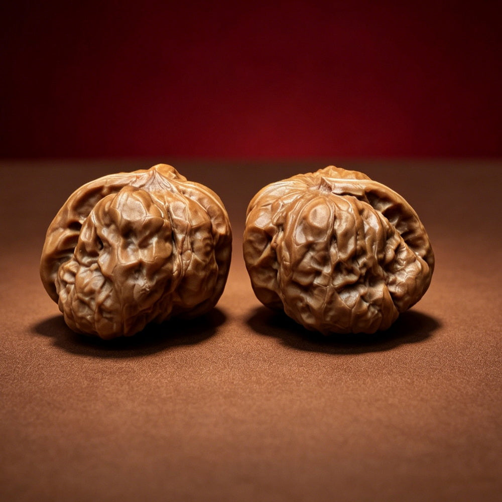 The "Miniature Crystal Frog Smooth Sailing" (Xiu Zhen Shui Jing Wa Yi Fan) Exhibition-Grade Collector's Pair | 33.0mm x 35.0mm | YX-E-050529