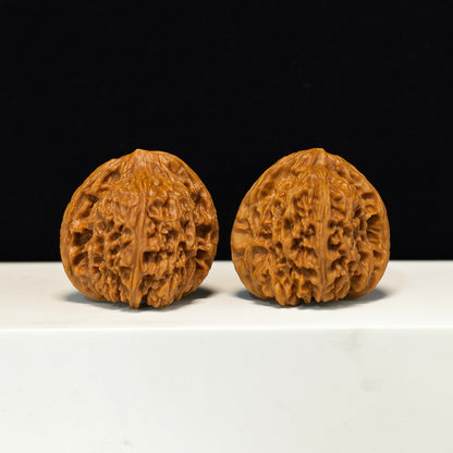 The "Peach Heart Concave Base" Nan Jiang Shi Sovereign Pair | SS-Grade Imperial Tier | 43.0mm x 42.0mm | NJS-SS-002348