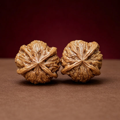 The "Yuhua Stone x X-Men" (Yuhua Shi X Zhan Jing) Rare Hybrid Cross Symmetrical Pair | 40.0mm x 39.0mm | YX-E-048526