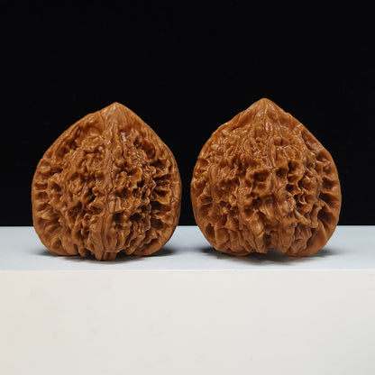 The "Qilin Texture" Qi Lin Wen Lion's Head Collector Pair | SS-Grade Masterpiece Tier | 50.0mm x 43.0mm | SZ-SS-016489