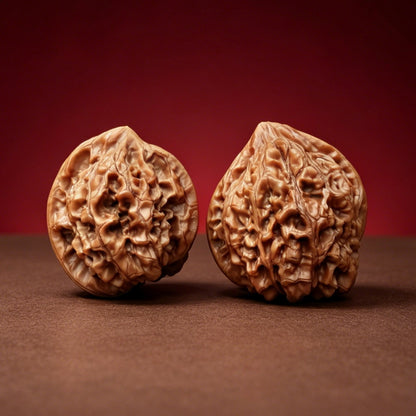 The "Giant Official Hat Longevity Peach" (Da Guan Mao Shou Tao) Premium Symmetrical Pair | 44.0mm x 45.0mm | YX-E-042520