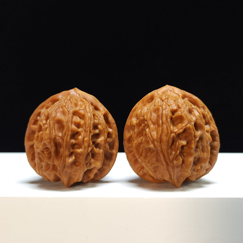 The "Gentian" (Long Dan) Imperial Symmetrical Masterpiece Pair | 34.0mm x 34.0mm | SZ-S-033464