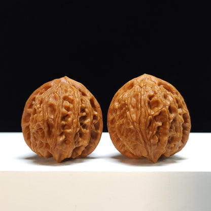 The "Gentian" (Long Dan) Imperial Symmetrical Masterpiece Pair | 34.0mm x 34.0mm | SZ-S-033464
