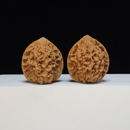 The "Qilin Texture" Qi Lin Wen Lion's Head Collector Pair | SS-Grade Masterpiece Tier | 45.0mm x 42.0mm | SZ-SS-013480
