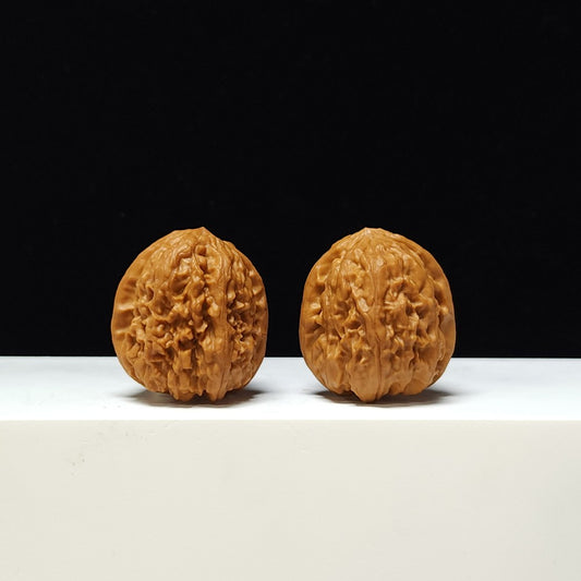 The "Resonant Bell" (Pinggu Golden Bell) AA-Grade Ultra-Flat Pair | 36.0mm (Length) x 40.0mm (Width) | PG-AA-001143
