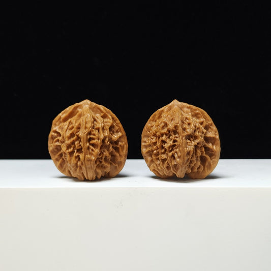 The "Emerald Dragon" (Coiled Dragon Lion's Head) A-Grade Slim Pair | 38.0mm (Length) x 34.0mm (Width) | SZ-A-011138