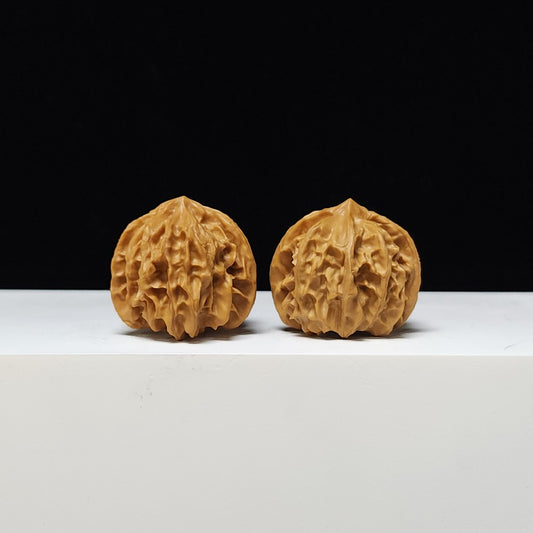 The "Trinity Crest" Qi Shan 3-Vane Symmetrical Pair | 35.0mm x 33.0mm | QSSL-A-002125