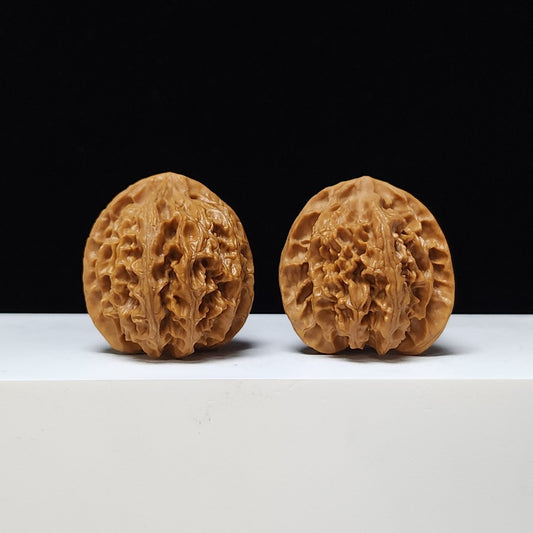 The "Apple Garden" Ping Guo Yuan Lion's Head Collector Pair | AA-Grade Masterpiece Tier | 40.0mm x 39.0mm | PGY-AA-001108