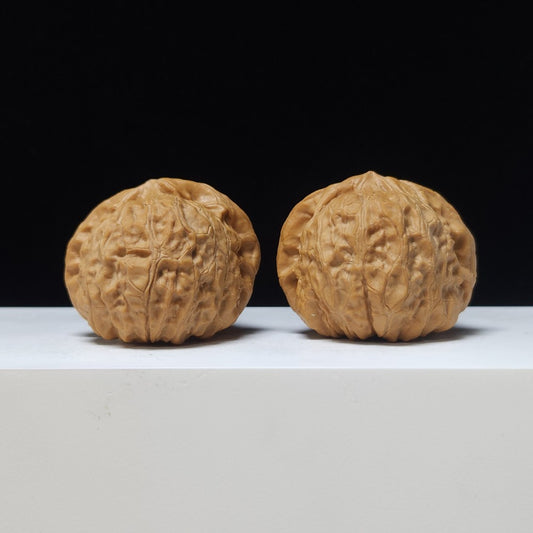 The "Harvest Moon" (Pumpkin-Crate Lion's Head) A-Grade 1:1 Grand Pair | 44.0mm x 44.0mm | SZ-A-021173