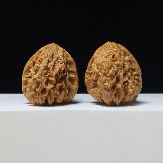 The "Arctic Blizzard" (Bao Xue) A-Grade High-Profile Pair | 42.0mm (Length) x 44.0mm (Width) | BX-A-002098