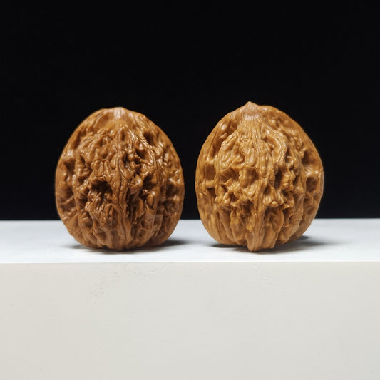 The "Symmetric Grain" (Wheat-Ear Tiger Head) A-Grade Pair | 38.0mm (Length) x 38.0mm (Width) | HT-A-002181