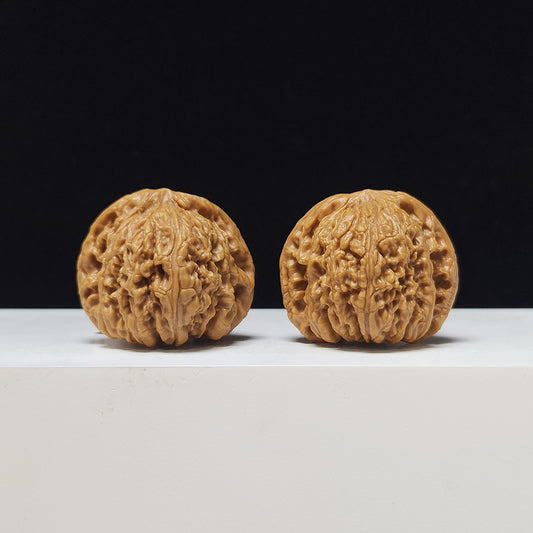 The "Stone Core" (Nanjiang Stone) A-Grade 1:1 Symmetrical Pair | 39.0mm (Length) x 38.0mm (Width) | NJS-A-002210