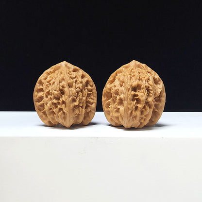 "Xia Yun Ling Peach Heart" Xia Yun Ling Tao Xin Wenwan Walnut Pair | 37.0mm x 36.0mm | SZ-AA-046614