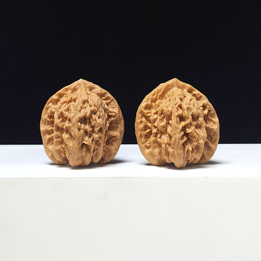 "Xia Yun Ling Peach Heart" Xia Yun Ling Tao Xin Wenwan Walnut Pair | 37.0mm x 36.0mm | SZ-AA-046614