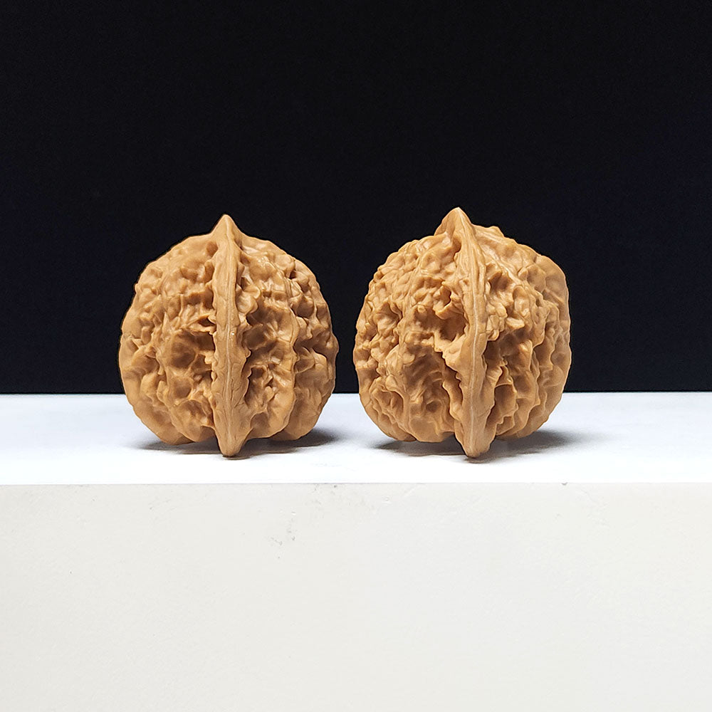 "Xia Yun Ling Peach Heart" Xia Yun Ling Tao Xin Wenwan Walnut Pair | 37.0mm x 36.0mm | SZ-AA-046614