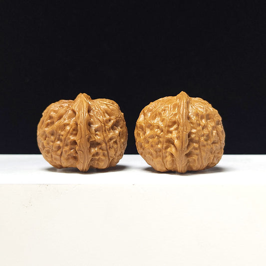 "Little Pumpkin Block" Xiao Nan Gua Dun Wenwan Walnut Pair | 38.0mm x 40.0mm | SZ-AA-053629