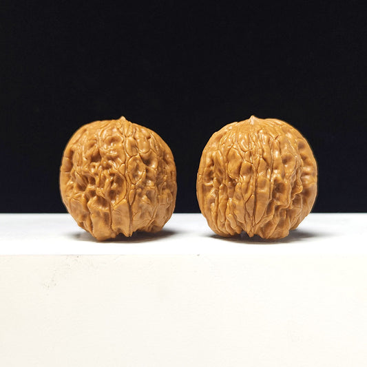 "Door Pier" Men Dun Wenwan Walnut Pair | 37.0mm x 39.0mm | MD-A-002621